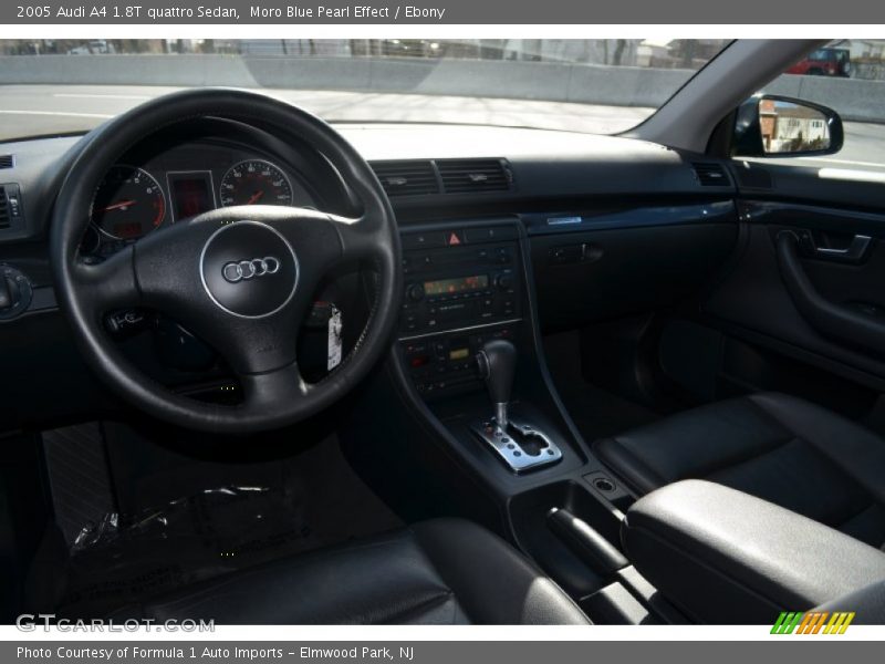 Moro Blue Pearl Effect / Ebony 2005 Audi A4 1.8T quattro Sedan