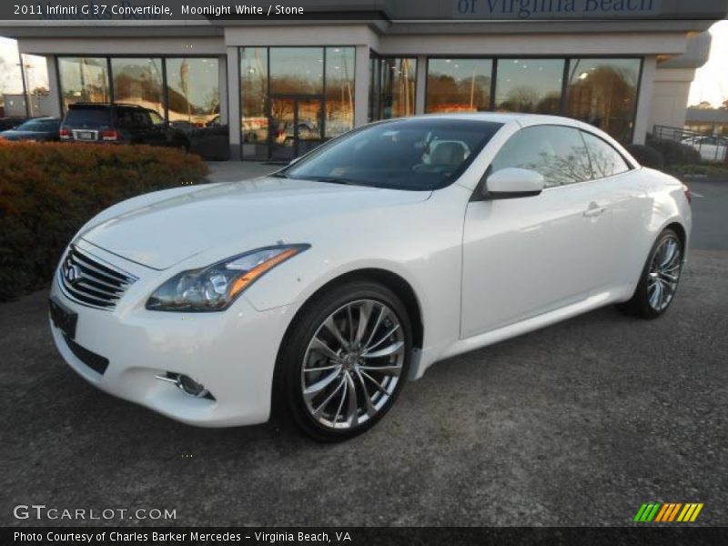 Moonlight White / Stone 2011 Infiniti G 37 Convertible