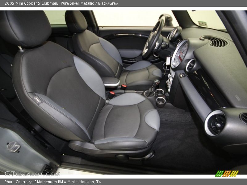 Pure Silver Metallic / Black/Grey 2009 Mini Cooper S Clubman