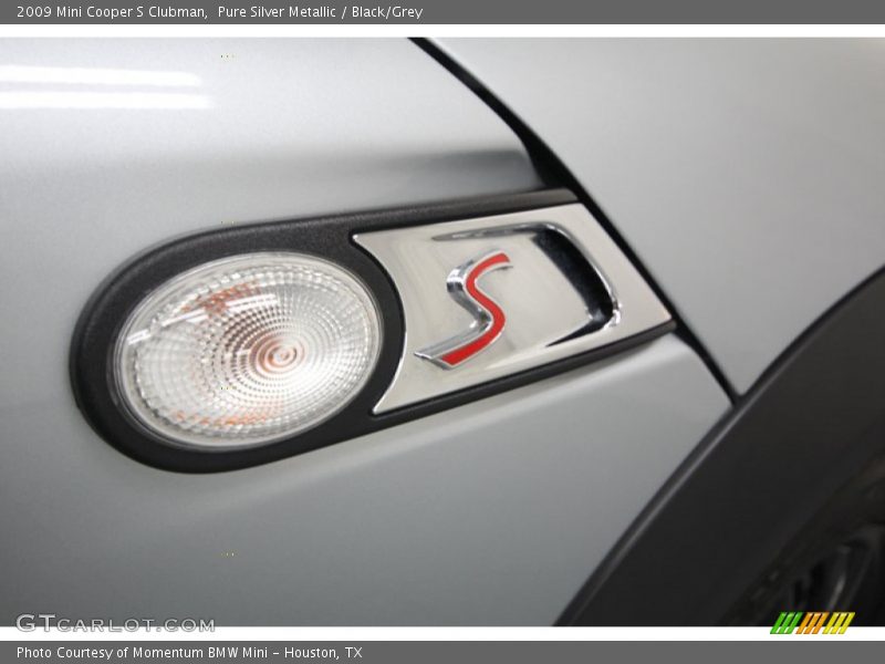 Pure Silver Metallic / Black/Grey 2009 Mini Cooper S Clubman