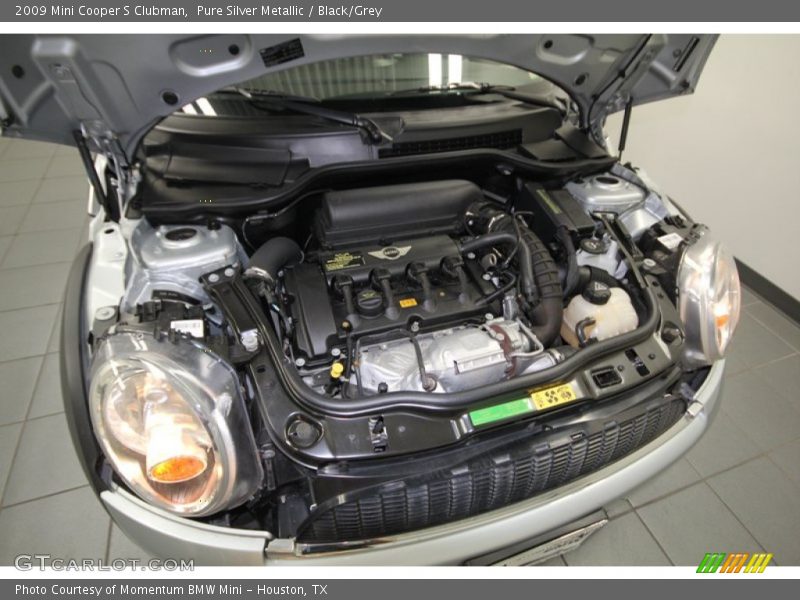 Pure Silver Metallic / Black/Grey 2009 Mini Cooper S Clubman