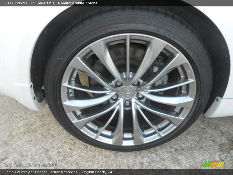 Moonlight White / Stone 2011 Infiniti G 37 Convertible