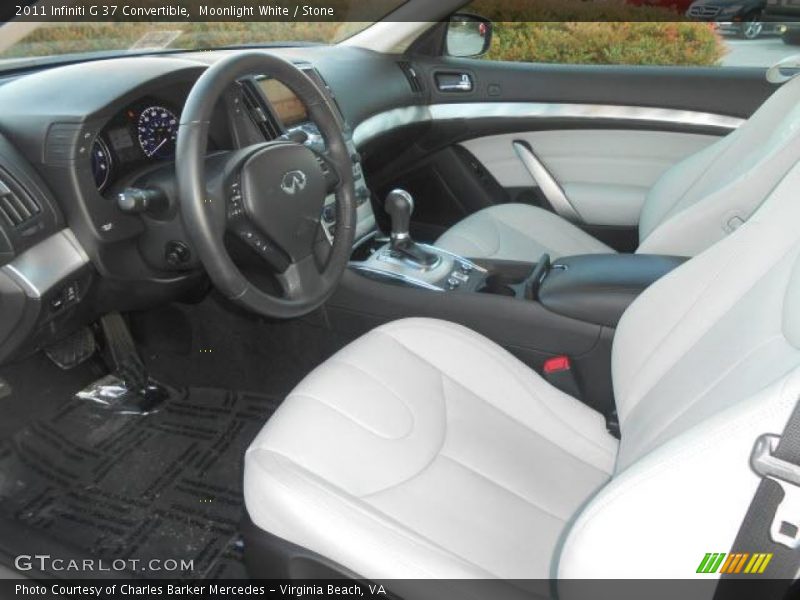Moonlight White / Stone 2011 Infiniti G 37 Convertible