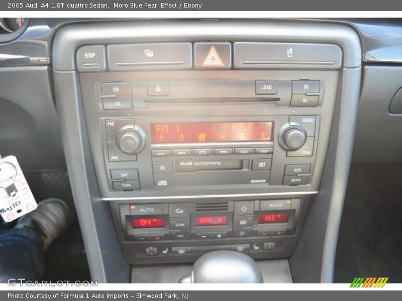 Moro Blue Pearl Effect / Ebony 2005 Audi A4 1.8T quattro Sedan