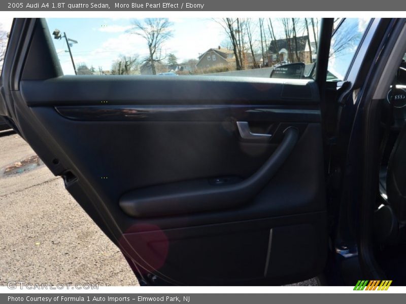 Moro Blue Pearl Effect / Ebony 2005 Audi A4 1.8T quattro Sedan
