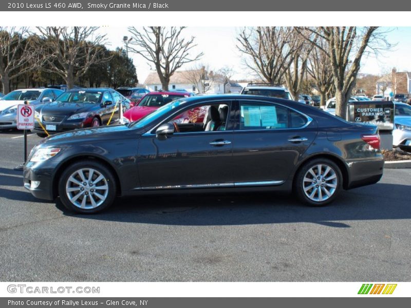 Smoky Granite Mica / Black 2010 Lexus LS 460 AWD