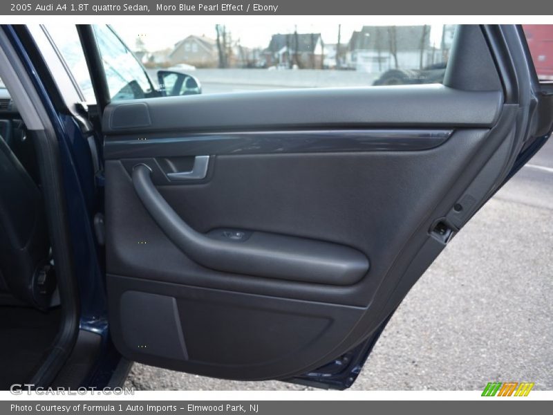 Moro Blue Pearl Effect / Ebony 2005 Audi A4 1.8T quattro Sedan