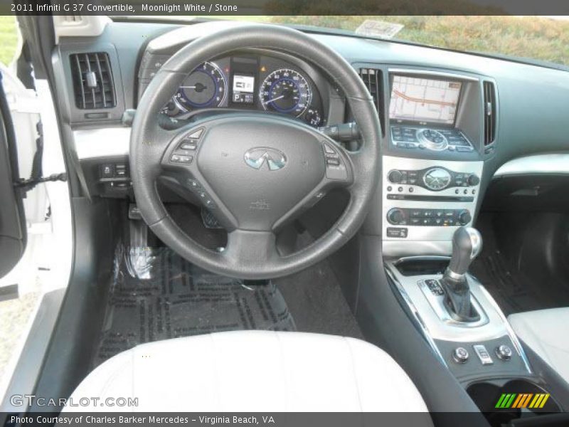 Moonlight White / Stone 2011 Infiniti G 37 Convertible