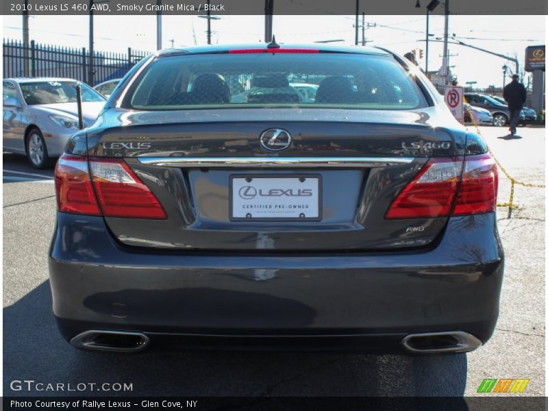 Smoky Granite Mica / Black 2010 Lexus LS 460 AWD