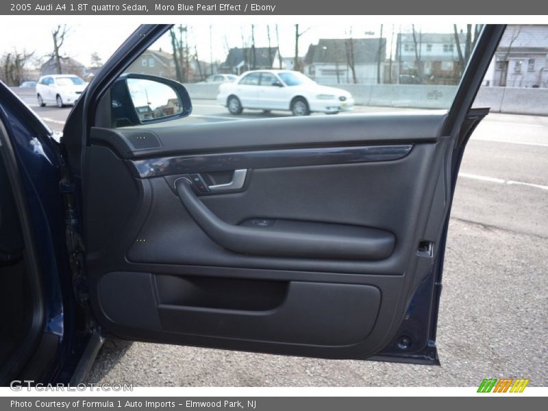 Moro Blue Pearl Effect / Ebony 2005 Audi A4 1.8T quattro Sedan
