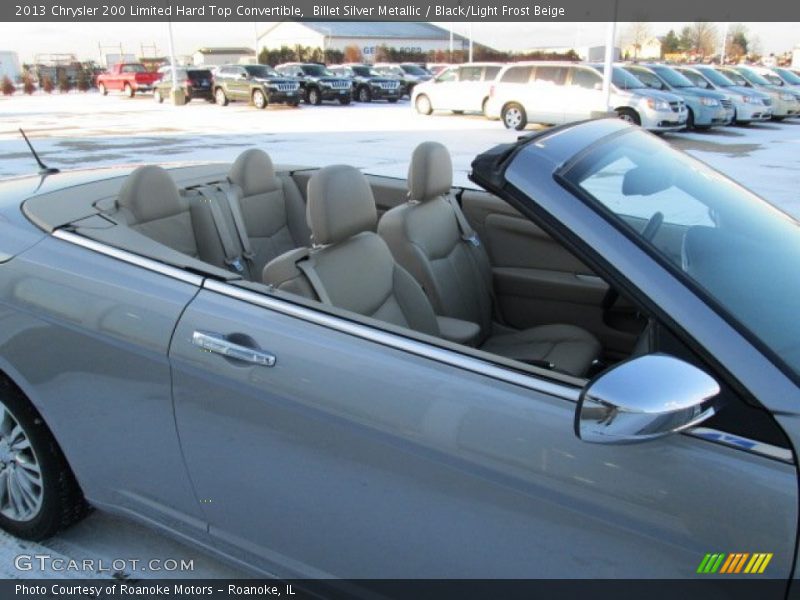 Billet Silver Metallic / Black/Light Frost Beige 2013 Chrysler 200 Limited Hard Top Convertible