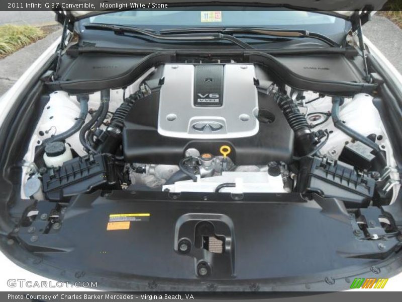 Moonlight White / Stone 2011 Infiniti G 37 Convertible