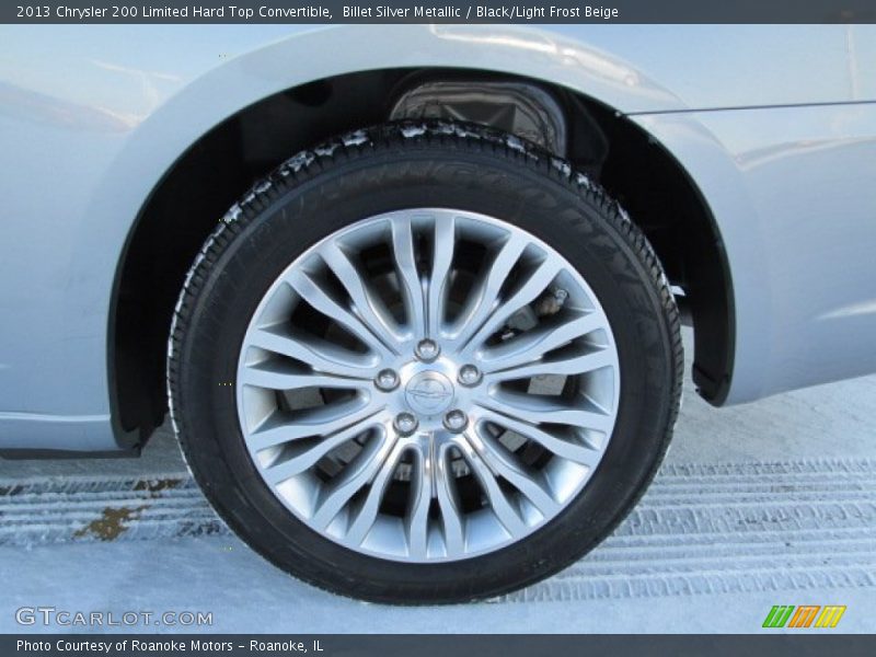 Billet Silver Metallic / Black/Light Frost Beige 2013 Chrysler 200 Limited Hard Top Convertible