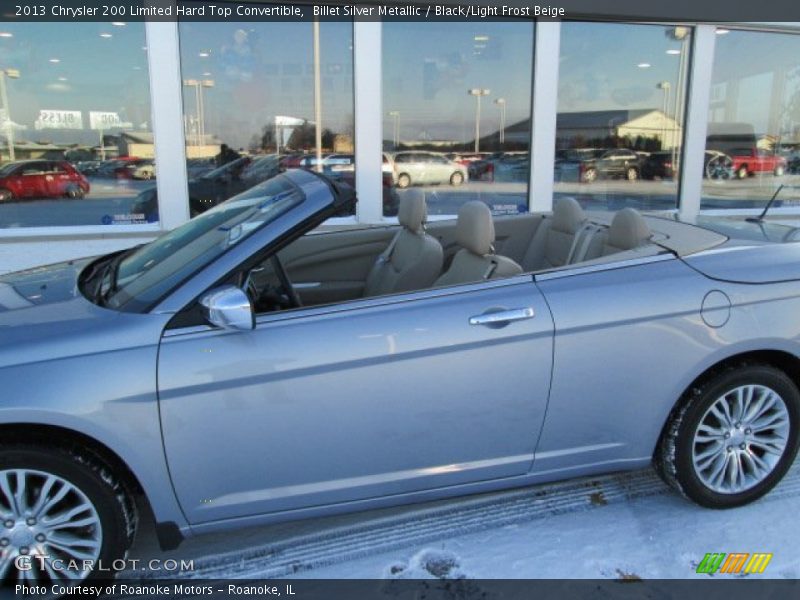 Billet Silver Metallic / Black/Light Frost Beige 2013 Chrysler 200 Limited Hard Top Convertible