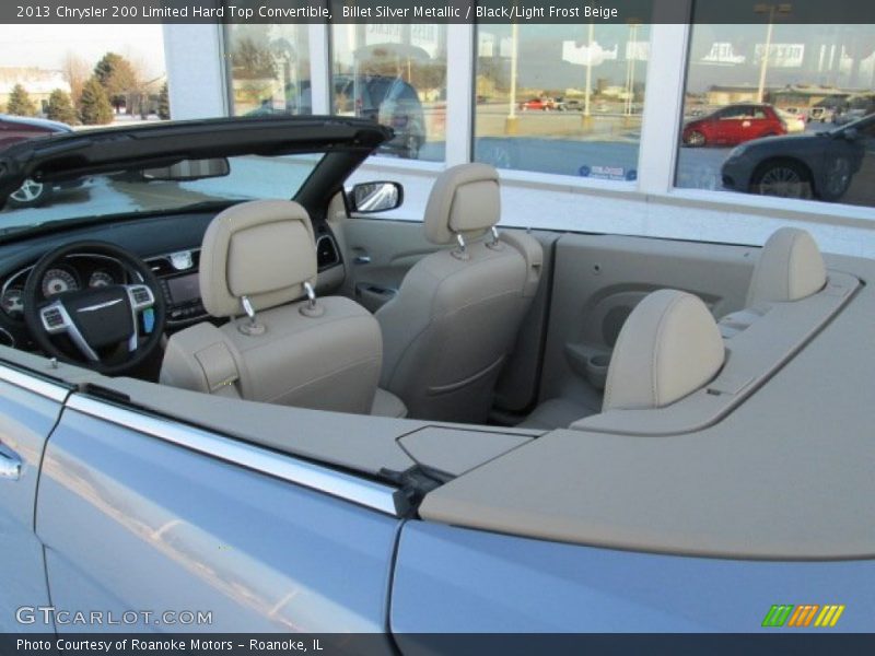 Billet Silver Metallic / Black/Light Frost Beige 2013 Chrysler 200 Limited Hard Top Convertible