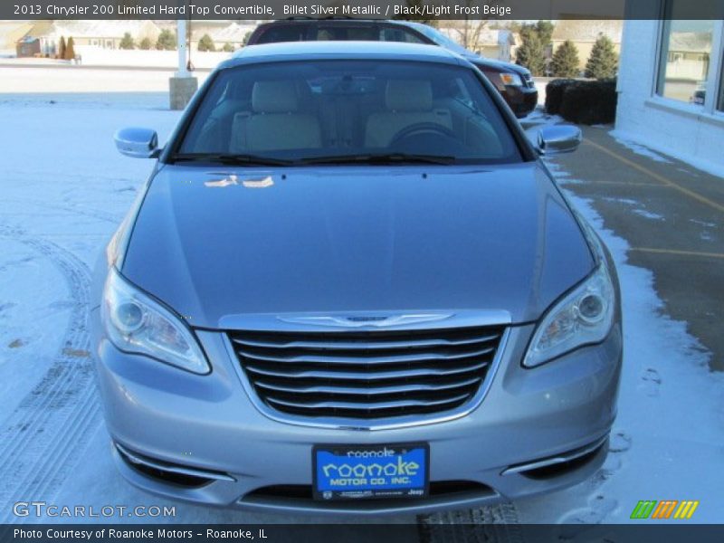 Billet Silver Metallic / Black/Light Frost Beige 2013 Chrysler 200 Limited Hard Top Convertible