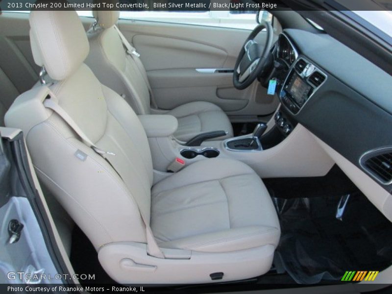 Billet Silver Metallic / Black/Light Frost Beige 2013 Chrysler 200 Limited Hard Top Convertible