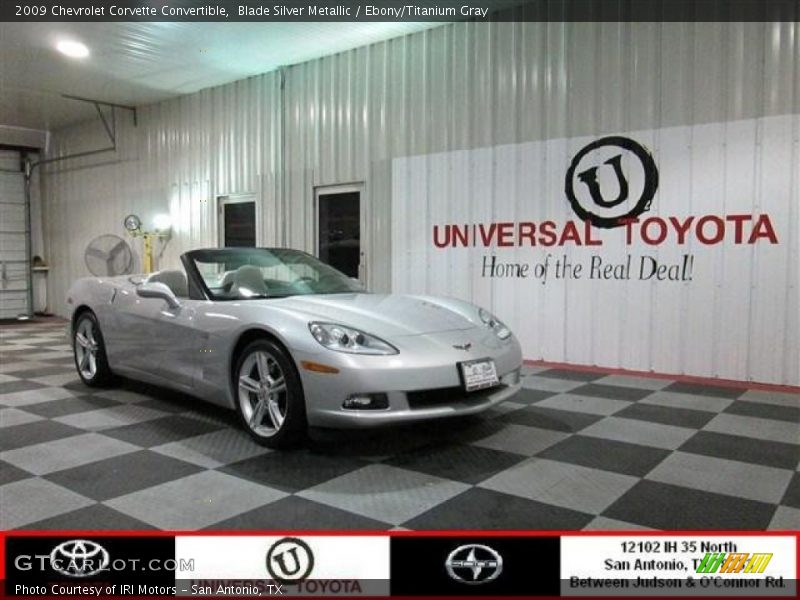 Blade Silver Metallic / Ebony/Titanium Gray 2009 Chevrolet Corvette Convertible