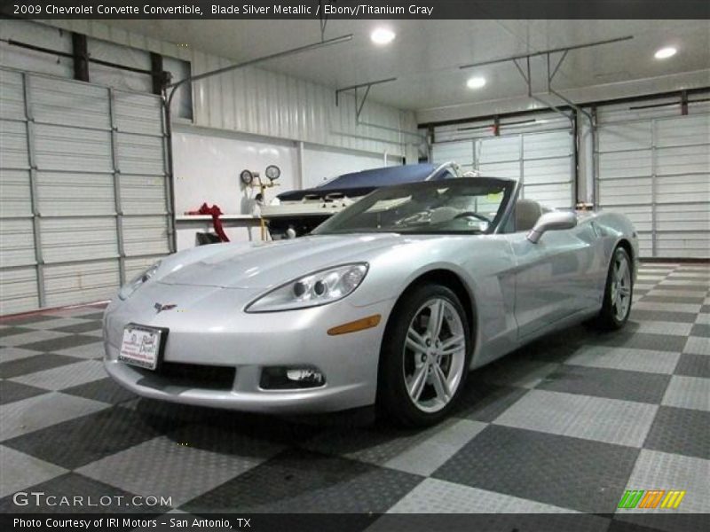 Blade Silver Metallic / Ebony/Titanium Gray 2009 Chevrolet Corvette Convertible