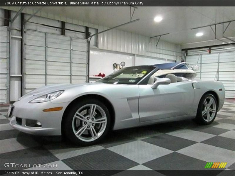 Blade Silver Metallic / Ebony/Titanium Gray 2009 Chevrolet Corvette Convertible