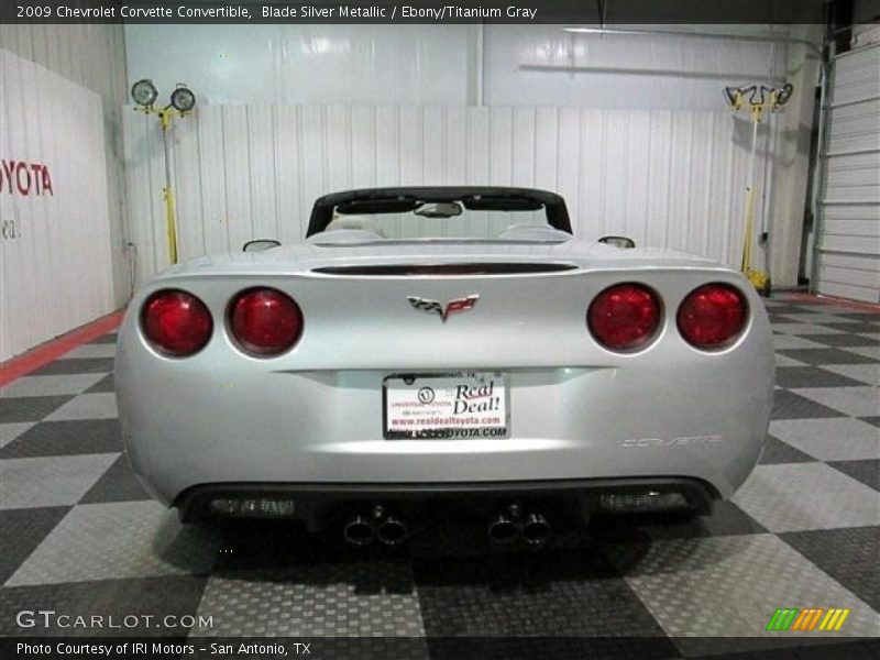 Blade Silver Metallic / Ebony/Titanium Gray 2009 Chevrolet Corvette Convertible
