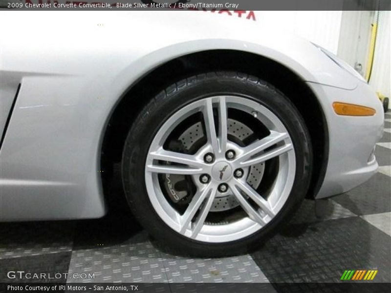 Blade Silver Metallic / Ebony/Titanium Gray 2009 Chevrolet Corvette Convertible