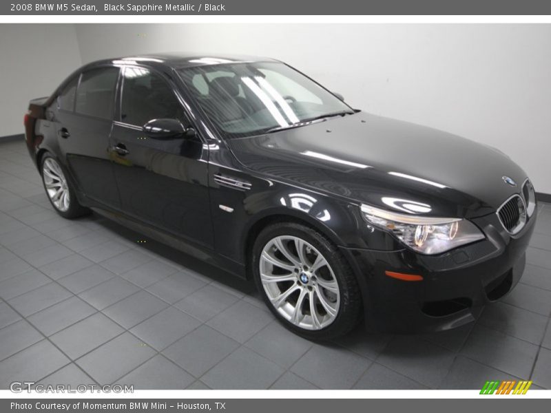 Black Sapphire Metallic / Black 2008 BMW M5 Sedan