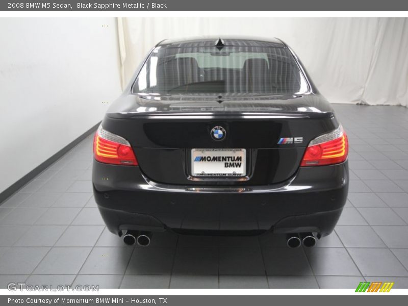 Black Sapphire Metallic / Black 2008 BMW M5 Sedan