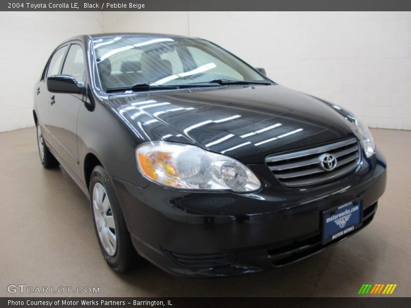 Black / Pebble Beige 2004 Toyota Corolla LE