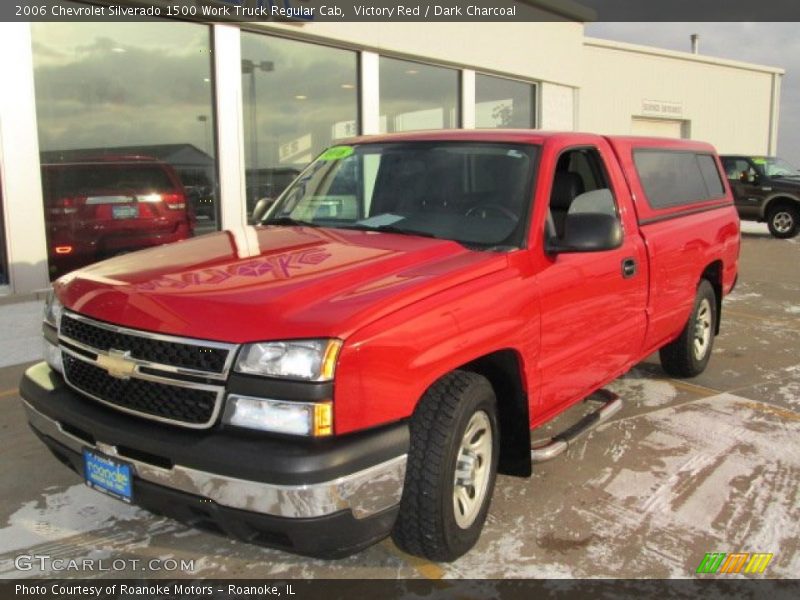 Victory Red / Dark Charcoal 2006 Chevrolet Silverado 1500 Work Truck Regular Cab
