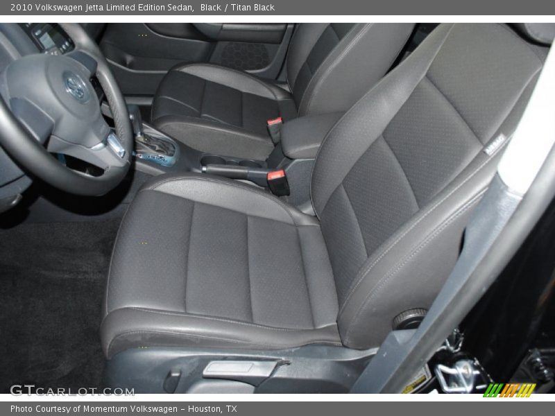 Front Seat of 2010 Jetta Limited Edition Sedan