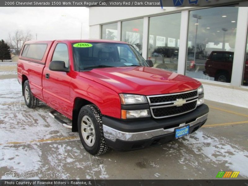 Victory Red / Dark Charcoal 2006 Chevrolet Silverado 1500 Work Truck Regular Cab