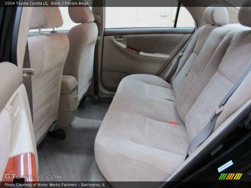 Rear Seat of 2004 Corolla LE