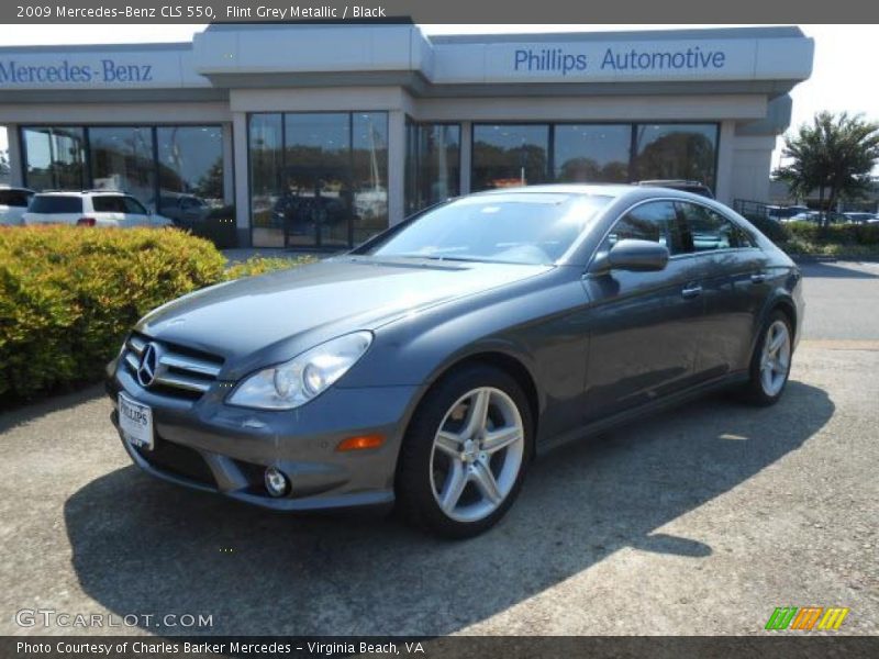 Flint Grey Metallic / Black 2009 Mercedes-Benz CLS 550