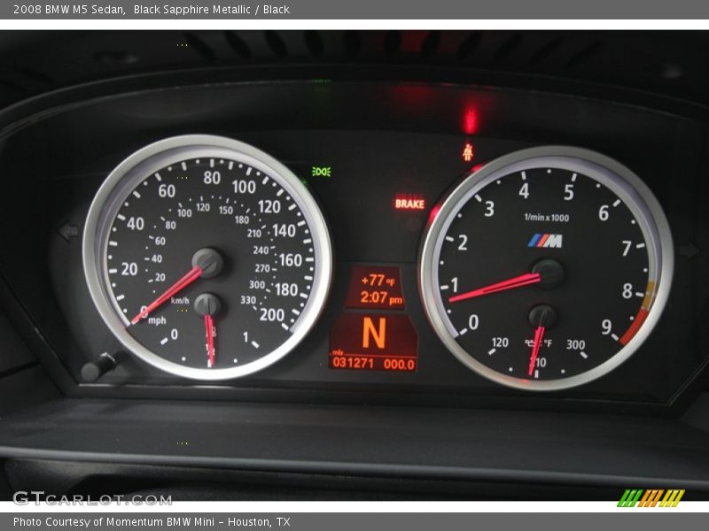  2008 M5 Sedan Sedan Gauges