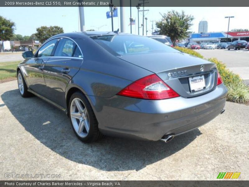 Flint Grey Metallic / Black 2009 Mercedes-Benz CLS 550