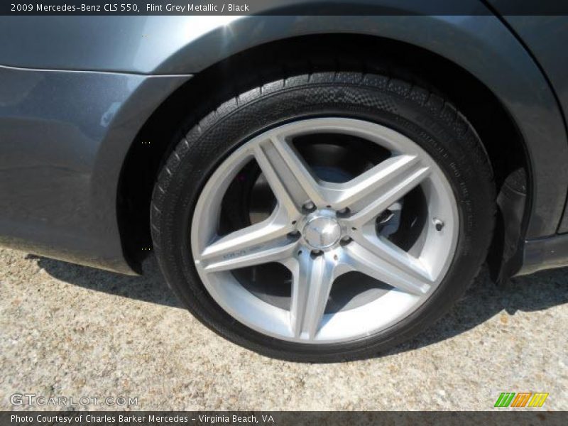 Flint Grey Metallic / Black 2009 Mercedes-Benz CLS 550