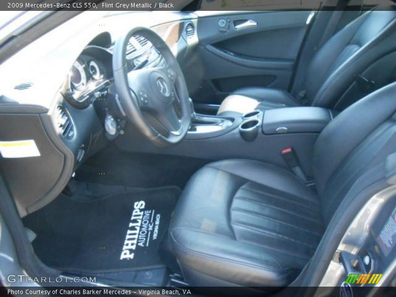 Flint Grey Metallic / Black 2009 Mercedes-Benz CLS 550