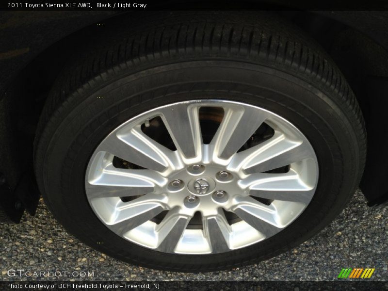 Black / Light Gray 2011 Toyota Sienna XLE AWD