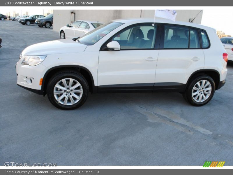 Candy White / Charcoal 2010 Volkswagen Tiguan S