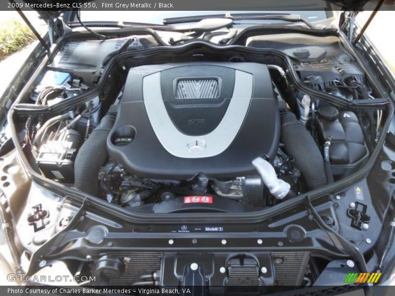Flint Grey Metallic / Black 2009 Mercedes-Benz CLS 550