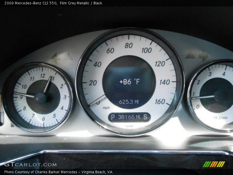 Flint Grey Metallic / Black 2009 Mercedes-Benz CLS 550