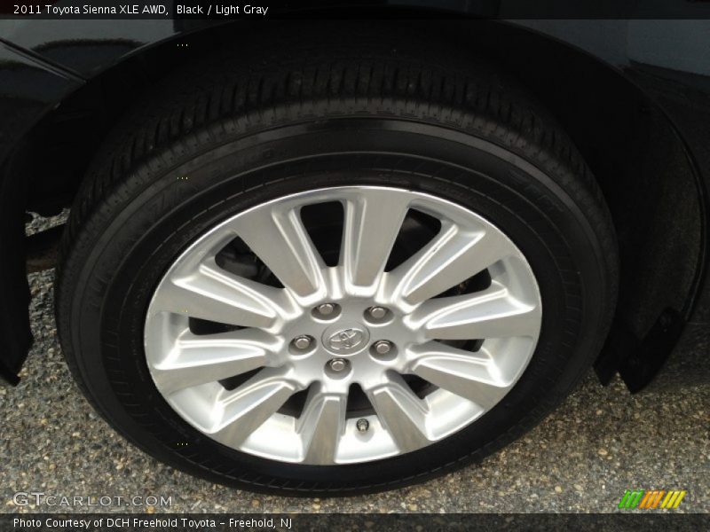 Black / Light Gray 2011 Toyota Sienna XLE AWD