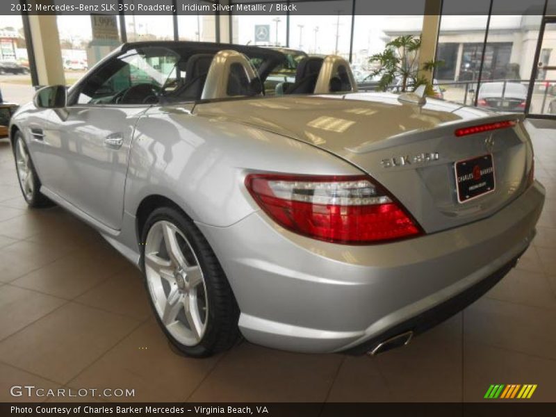 Iridium Silver Metallic / Black 2012 Mercedes-Benz SLK 350 Roadster