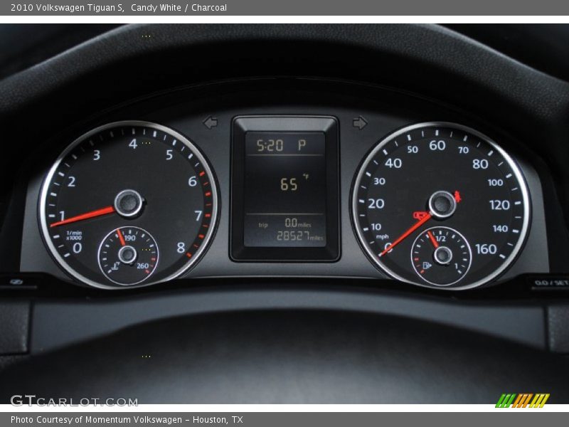 Candy White / Charcoal 2010 Volkswagen Tiguan S