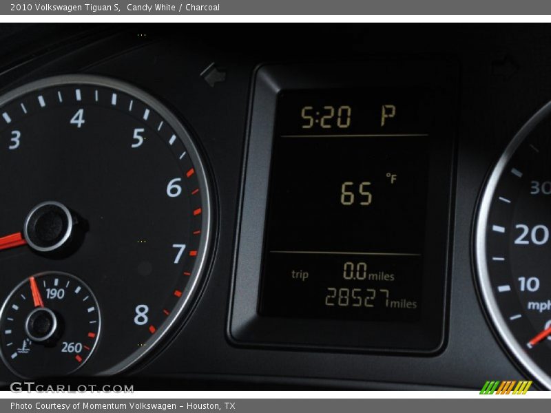 Candy White / Charcoal 2010 Volkswagen Tiguan S