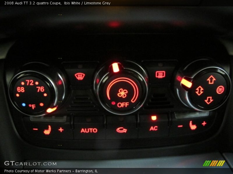 Controls of 2008 TT 3.2 quattro Coupe