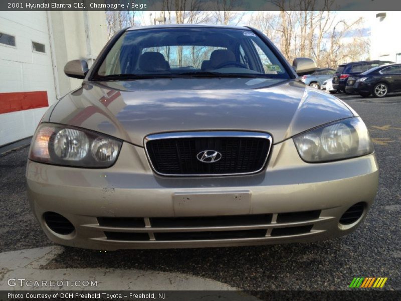 Champagne / Beige 2001 Hyundai Elantra GLS
