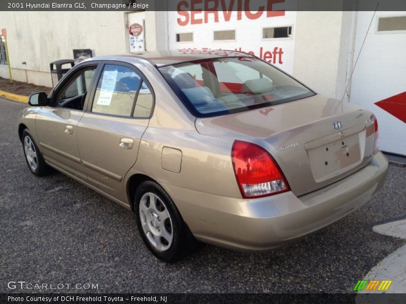 Champagne / Beige 2001 Hyundai Elantra GLS