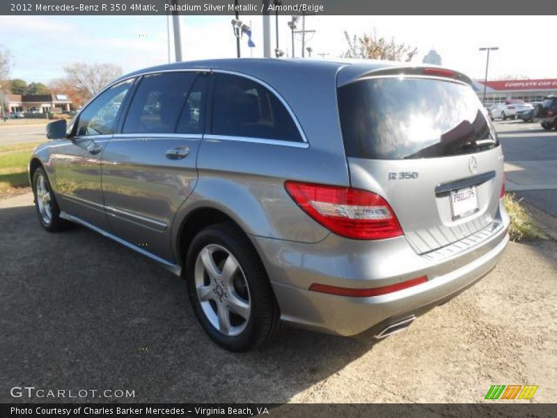 Paladium Silver Metallic / Almond/Beige 2012 Mercedes-Benz R 350 4Matic